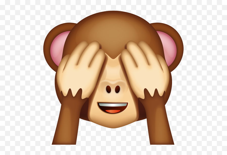 Monkey Face See - Happy Emoji,See No Evil Emoji