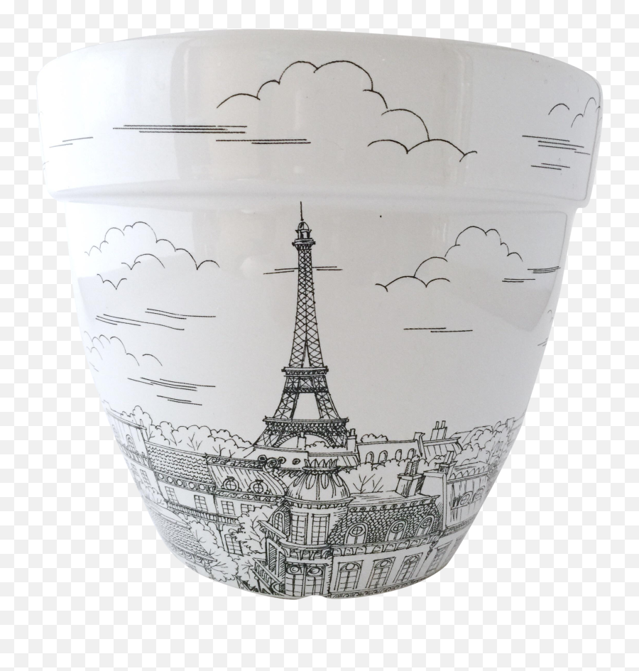Eiseimer U0026 Weinkühler Eiffel White Ceramic Champagne Bucket - Serveware Emoji,Eiffel Tower Emoji