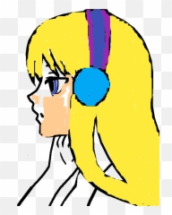 Just Listening To Music Clipart - Drawing Emoji,Listening Emoji