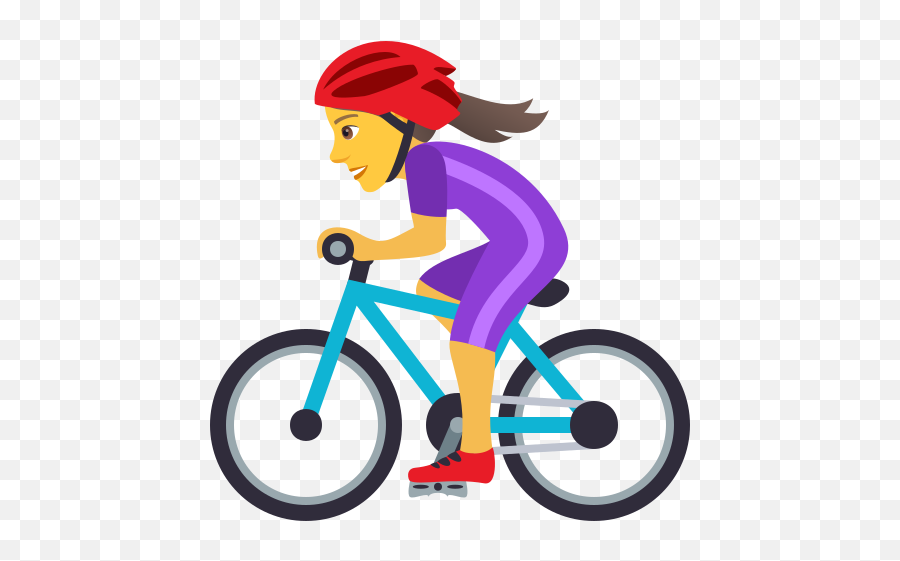 Emoji Bike Woman To - Emoji Bicycle,Helmet Emoji