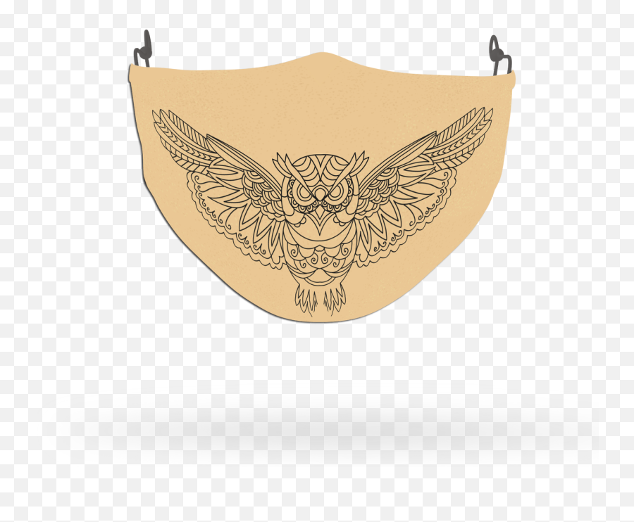 Owl Animal Face Covering Print 6 - Eagle Emoji,6 Owl Emoji
