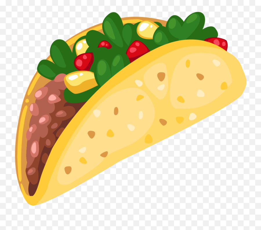 Cartoon Taco Clip Art 3 Clipartcow - Taco Clipart Png Emoji,Taco Emoji Png