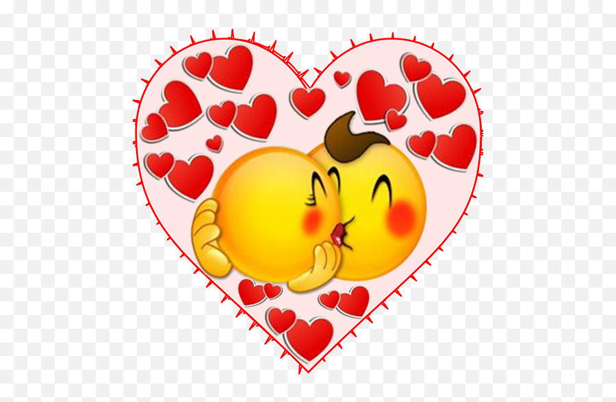Valentine Love Emoji Stickers - Kissing Emoji,Love Emoji