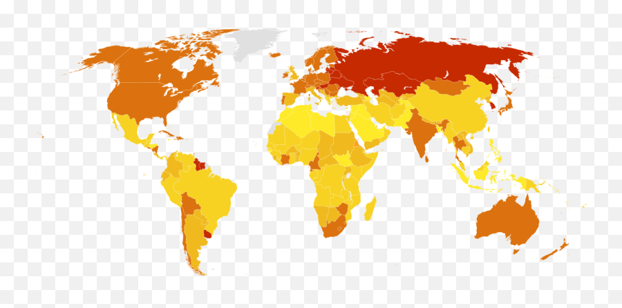 Male Suicide Rates 2015 - Carte Pays Développés Emoji,New Year Emotions