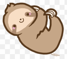 Sloth Clipart Transparent - Transparent Background Cute Sloth Clipart Emoji,Sloth Emoji