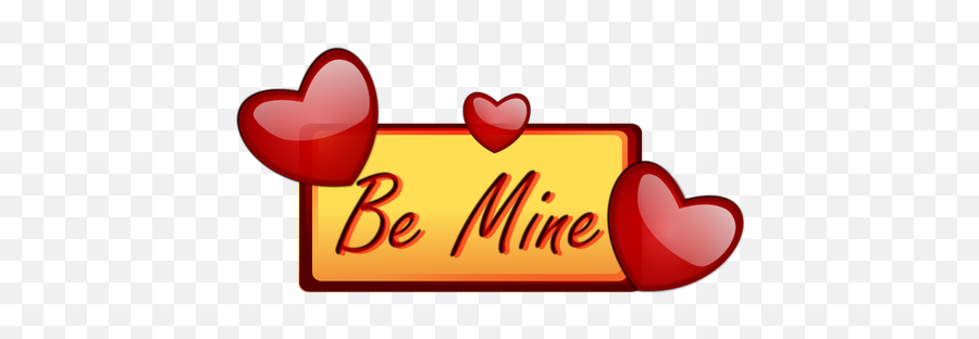 Be Mine Signpost With Hearts Vector - Love Clipart Emoji,Cupid Heart Emoji