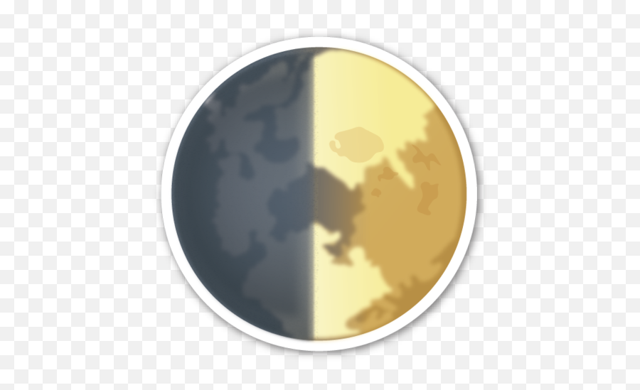 First Quarter Moon Symbol - Mango Sticker Emoji,Quarter Emoji