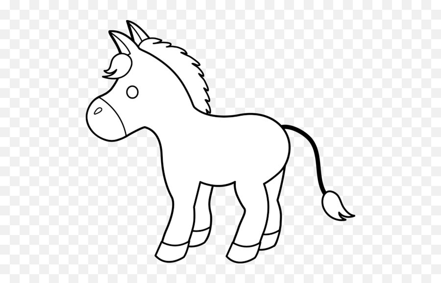 Free Donkey Clipart Download Free Clip Art Free Clip Art - Free Donkey Clipart Black And White Emoji,Jackass Emoji