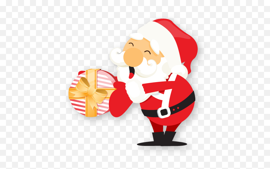 Santa - Christmas Santa Gift Giving Emoji,Santa Claus Emoticon