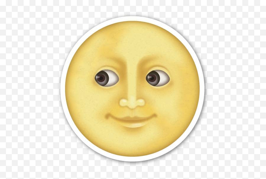 Full Moon With Face - Sol Y Luna Gif Emoji,Full Moon Emoji