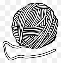 Library Of Yarn Heart Clip Art Black And White Download Png - Yarn Clipart Black And White Emoji,Yarn Emoji