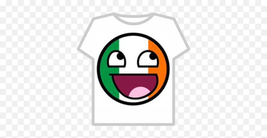 Irish Flag Epic Face - Epic Face T Shirt Roblox Emoji,Irish Emoticon