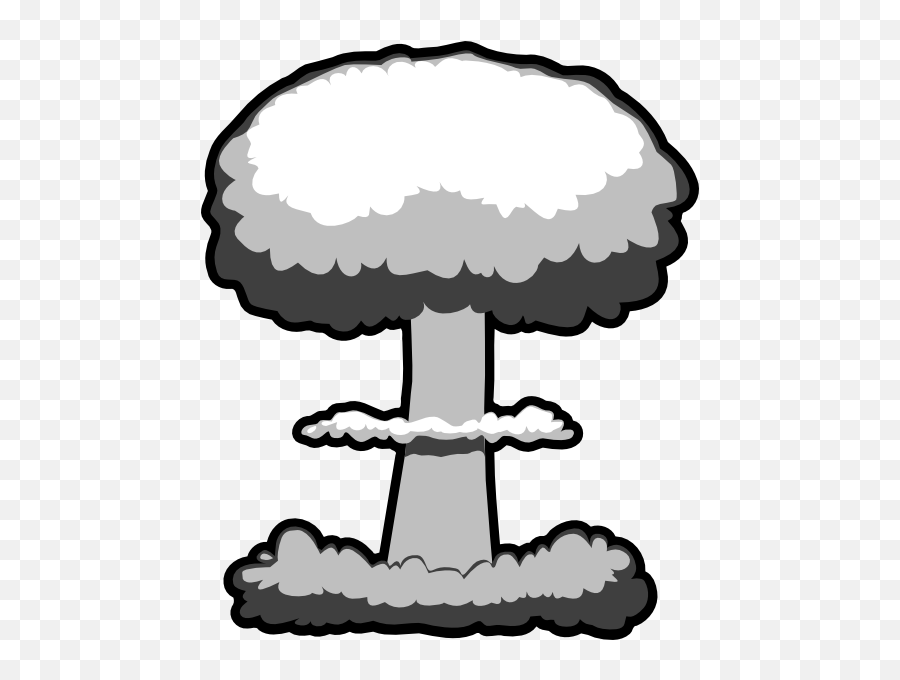 Nuclear Drawing Bomb Exploding - Nuclear Explosion Clipart Emoji,Mushroom Cloud Emoji