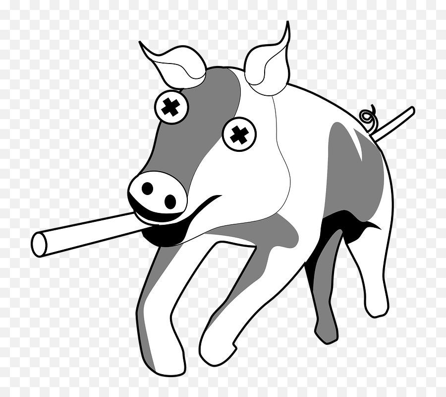 Free Pork Pig Vectors - Suckling Pig Emoji,Eye Roll Emoji