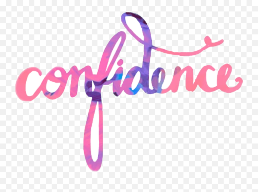 Confident Confidence Sticker By Emzy - Word Confidence Emoji,Confident Emoji