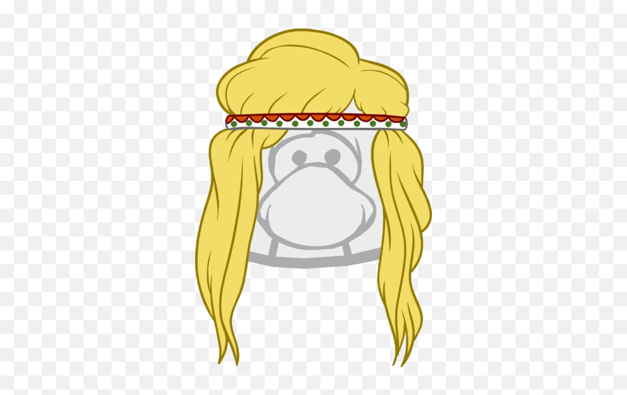 The Flower Child Club Penguin Wiki Fandom - Penguin Club Hair Emoji,Hamburger Emojis