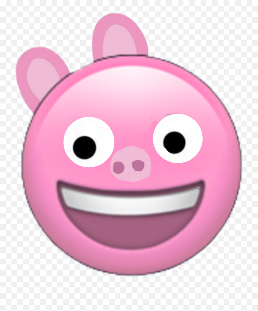 Peppapig Emoji Peppa Pig Sticker - Apple Laugh Emoji Png,Pig Emoticon