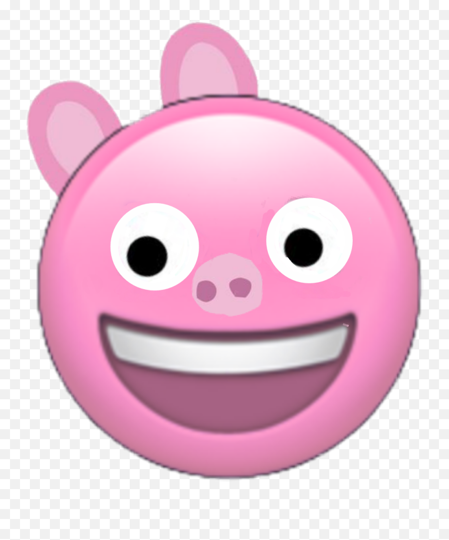 Peppapig Emoji Peppa Pig Sticker - Apple Laugh Emoji Png,Pig Emoticon ...