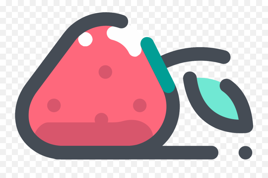 Emoji Clipart Strawberry Emoji Strawberry Transparent Free - Strawberry Icon Flat,Cave Emoji