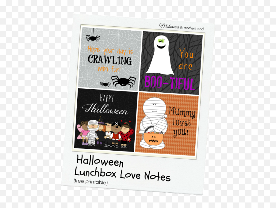 Halloween Lunchbox Love Notes - Flyer Emoji,Emoji Lunch Box