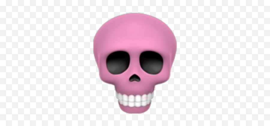 Skeletonemoji Pink - Skull,Skeleton Emoji