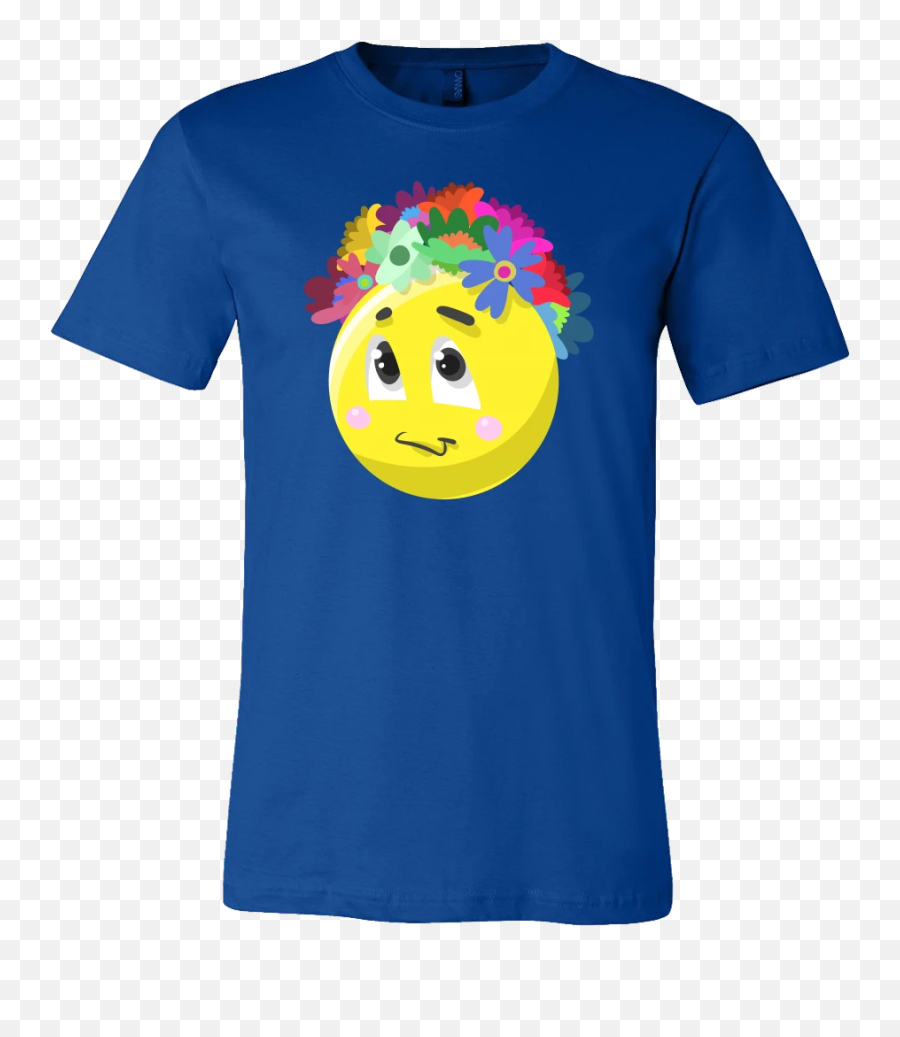 Cute Face Emojis Flowery Crown T Shirt - Halloween T Shirt Designs For Teachers,T Emojis