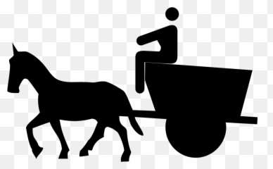 Horse - And Carriage Cartoon Emoji