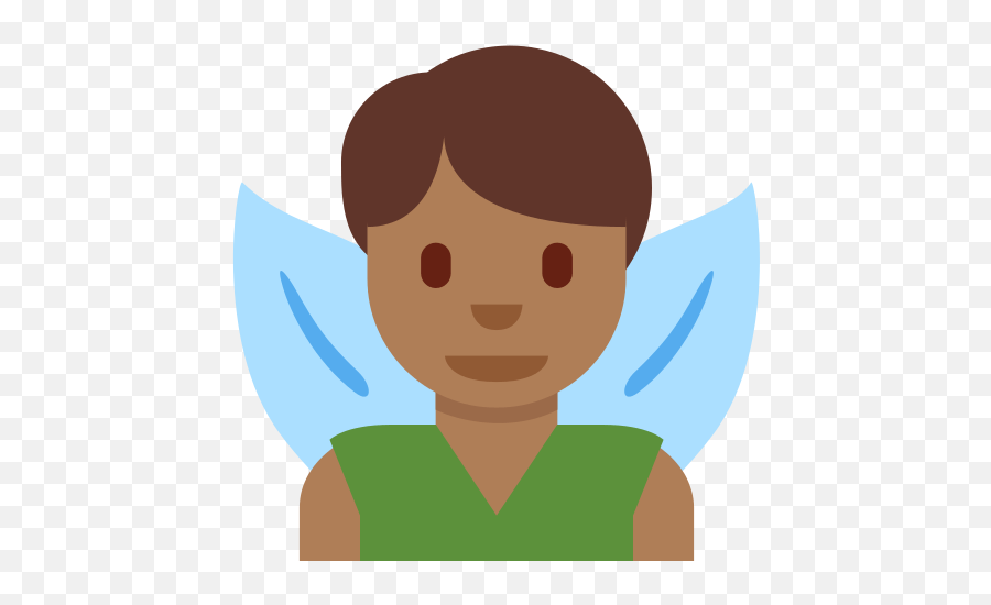 Man Fairy Emoji With Medium - Cartoon,Fairy Emoji