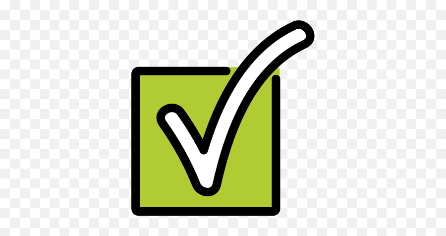 White Heavy Check Mark - Clip Art Emoji,Green Check Emoji