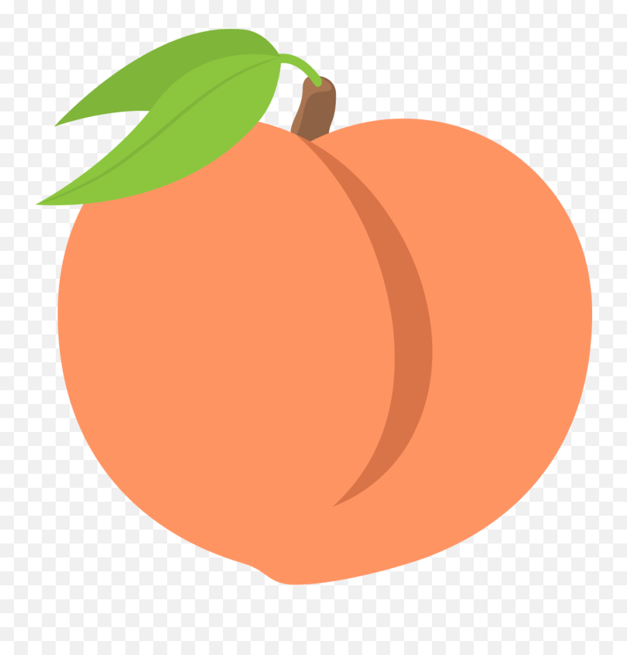 Peach Svg Emoji Picture - Transparent Background Peach Emoji Png,Emoji Wikipedia