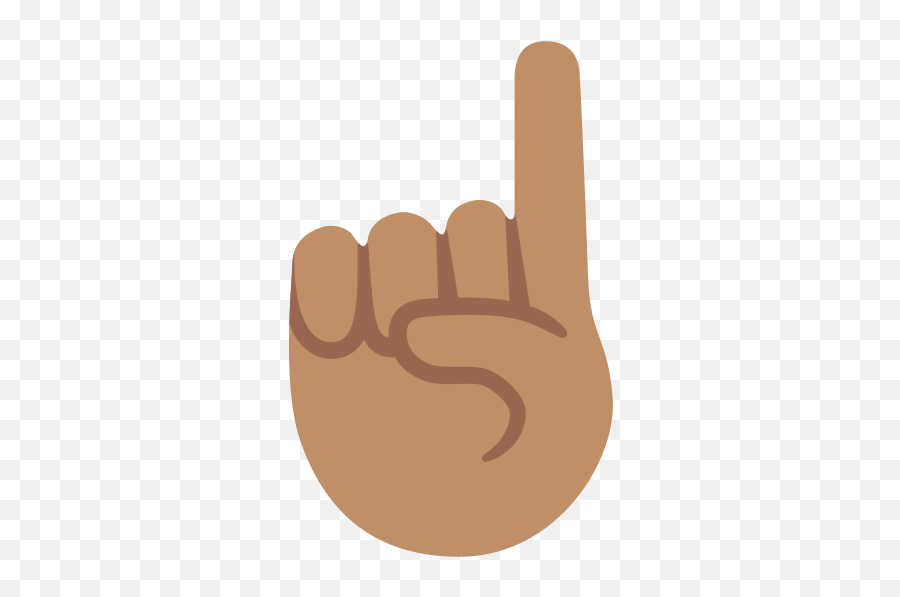 Emoji U261d 1f3fd - Index Finger Emoji Transparent,Emoji 61