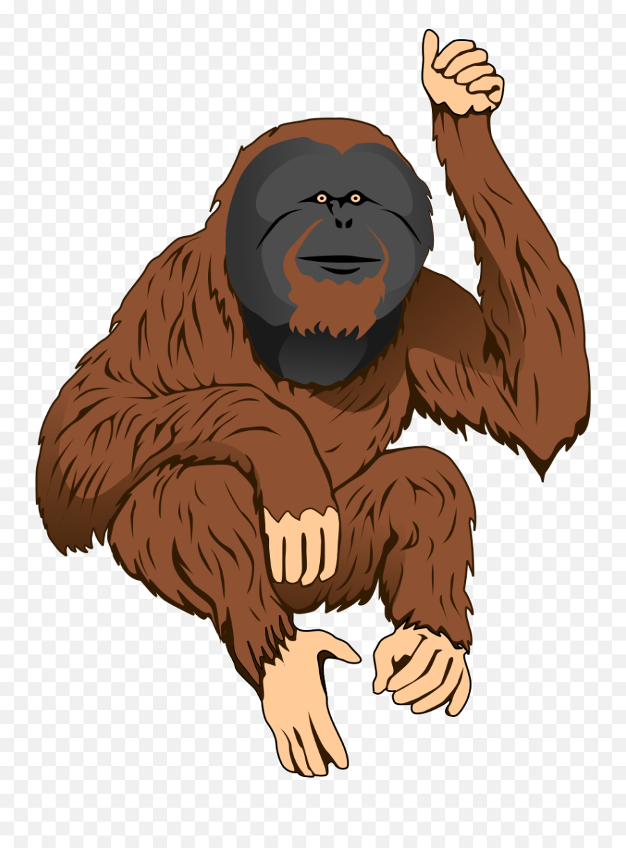 Free Gorilla Cartoon Png Download Free - Orangutan Clip Art Emoji,Orangutan Emoji