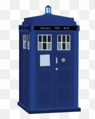 Transparent Tardis Cartoon Picture - Cartoon Transparent Tardis Emoji,Tardis Emoticon