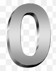 Zero Nil Number - White 3d Numbers Png Emoji