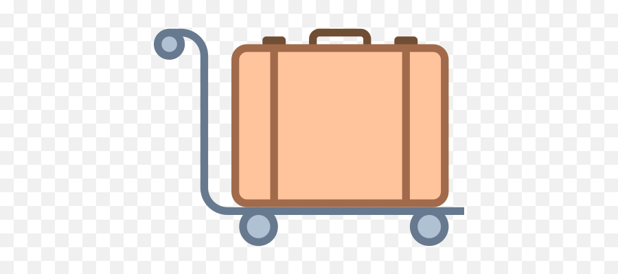 Luggage Trolley Icon - Clip Art Luggage Trolley Emoji,Suitcase Emoji