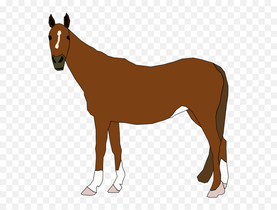 Vector Illustration Of Brown Horse - Horse Clip Art Emoji,Horse Emoji Facebook