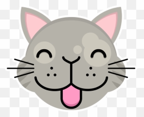 Happy Cat Sticker By Shallow Lagoon For Ios Android Giphy - Animated Face Gif Emoji