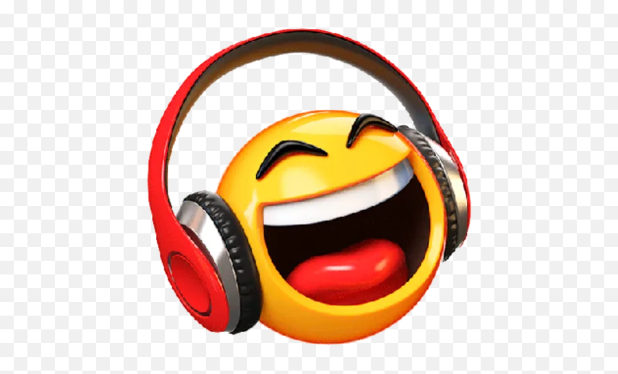 3d Emoticons Whatsapp Stickers - Stickers Cloud Music Is My Best Friend Emoji,Headphone Emoticon