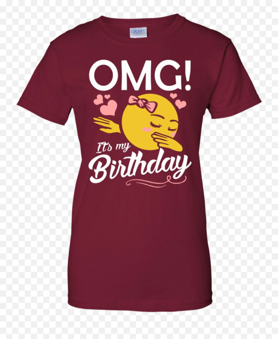 Omg Its My Birthday Emoji Dabbing Men - Active Shirt,Dabbing Emoji Text
