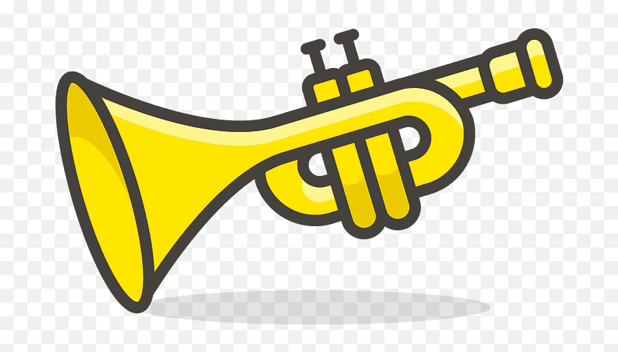 Trumpet Emoji Clipart - Imagenes De Trompetas Animadas,Violin Trumpet Saxophone Emoji