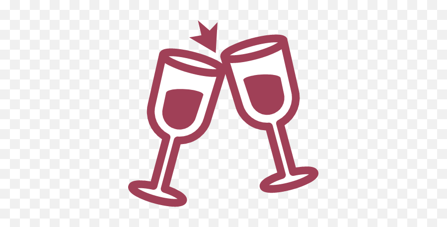 Cheers Glasses Graphic - Wine Glass Emoji,Champagne Emoji