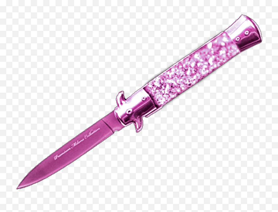 Pink Knife Goth Png Transparent Tumblr Sparkle Glitter - Hunting Knife Emoji,Knife Emoji Transparent