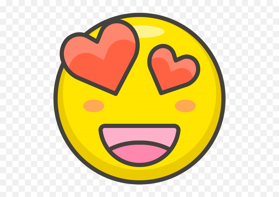 Smiling Face With Heart Eyes Emoji - Heart Eye Emoji,Emoji Smile