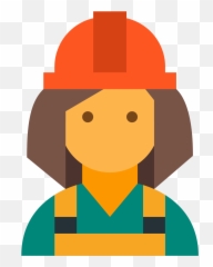 Construction Worker Icon Png Transparent Cartoon - Jingfm Female Worker Icon Emoji,Construction Worker Emoji