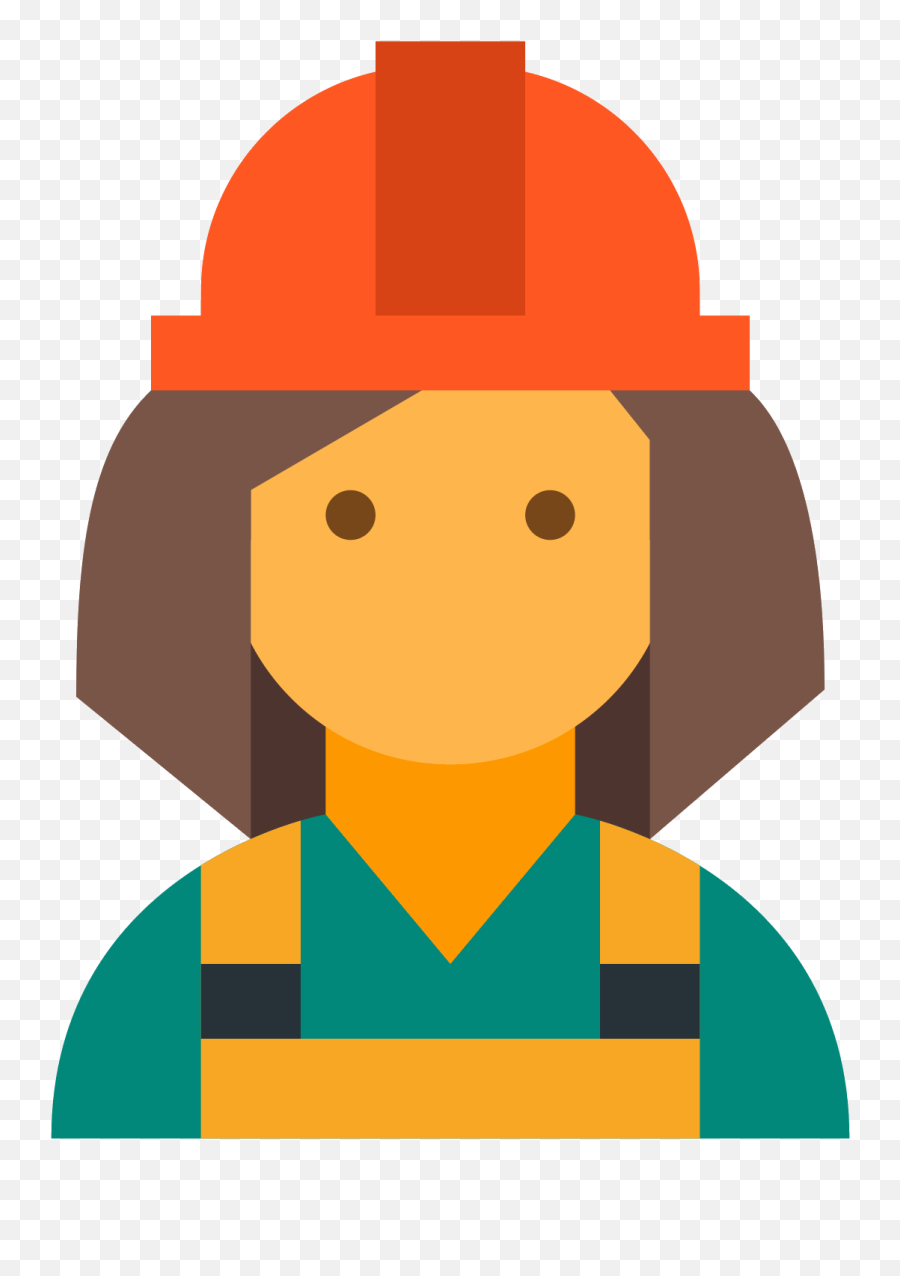 Construction Worker Icon Png Transparent Cartoon - Jingfm Female Worker Icon Emoji,Construction Worker Emoji