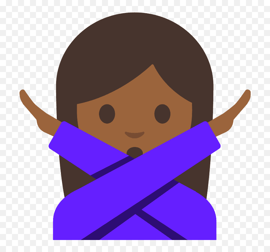 Woman Gesturing No Emoji Clipart Free Download Transparent - Gesture,Bowing Down Emoji