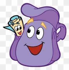 Backpack - Dora Backpack And Map Emoji,Purple Emoji Backpack
