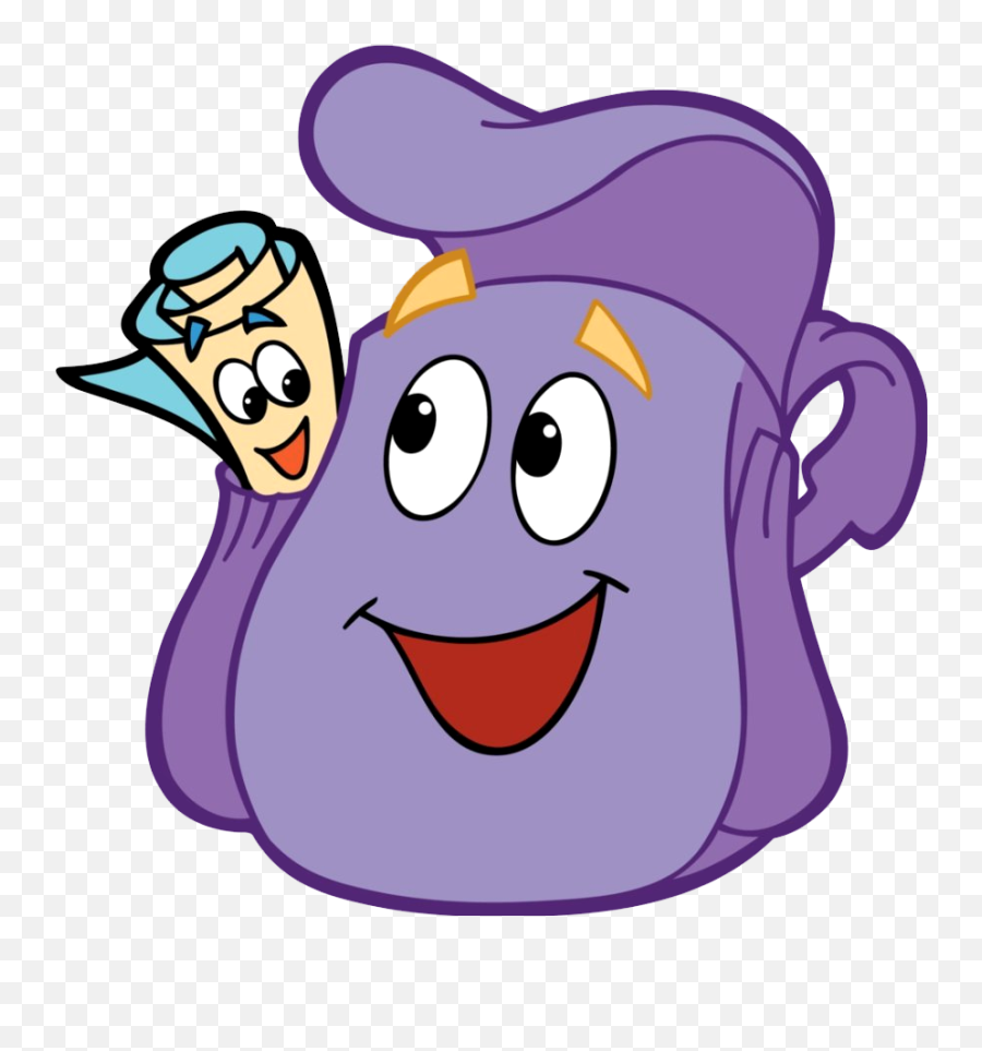 Backpack - Dora Backpack And Map Emoji,Purple Emoji Backpack