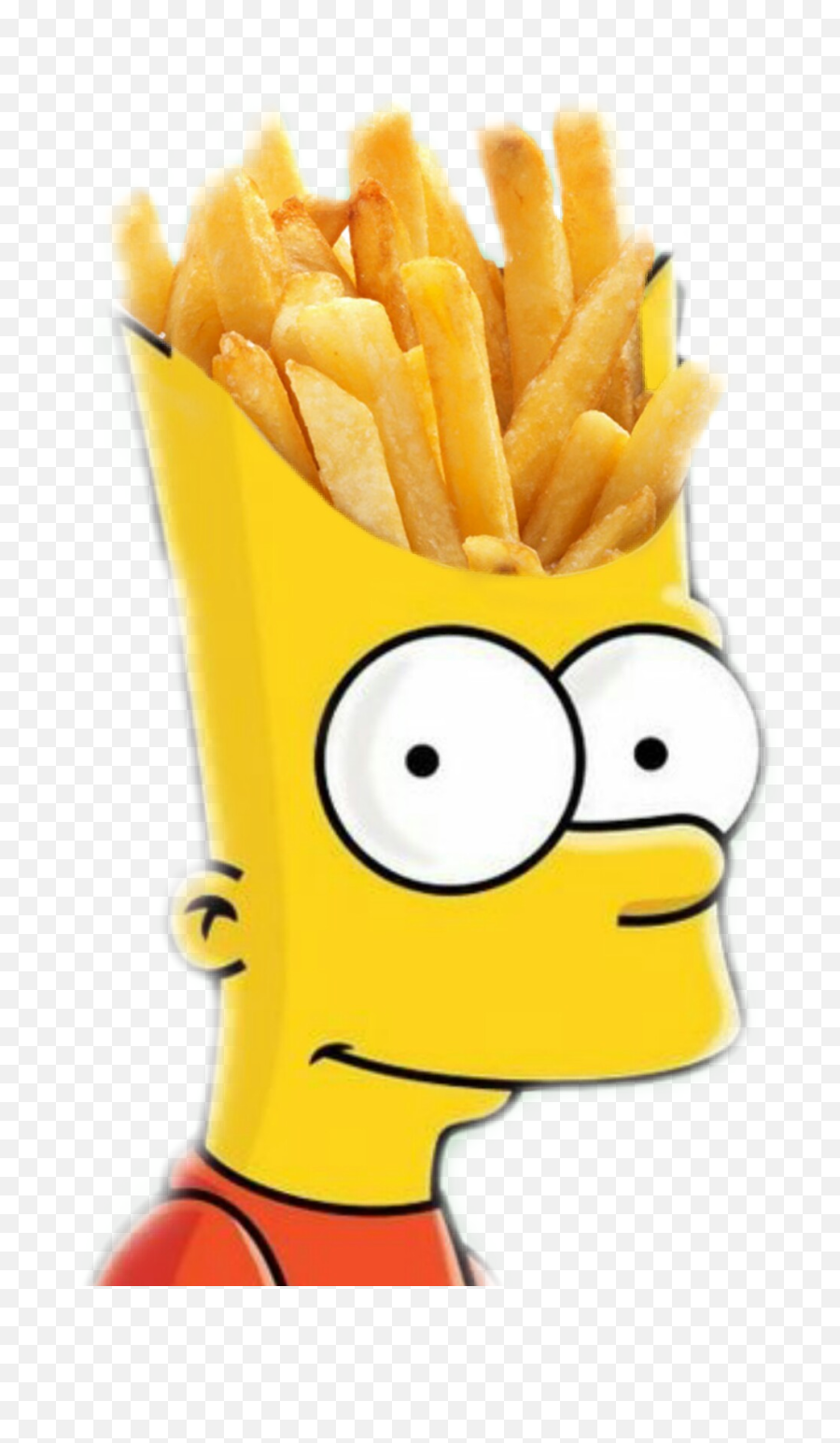Fast Food Sticker Challenge - Bart Simpson Emoji,Deep Fried Joy Emoji