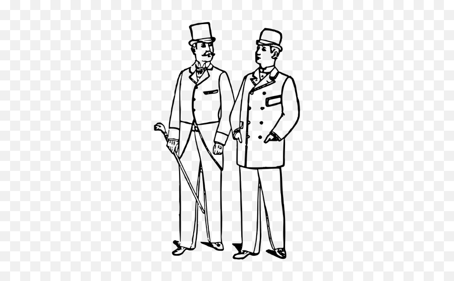 Drawing Of Two Gentlemen Wearing Suits - Men In Suits Drawings Emoji,Floating Hearts Emoji